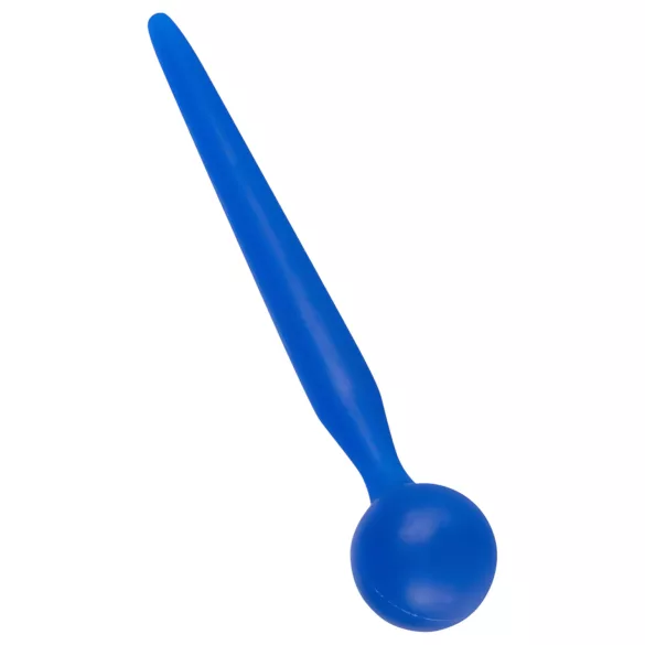 Dilator Sperm Stopper - dilatátor s kuličkou - silikonový - modrý