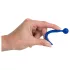 Dilator Sperm Stopper - dilatátor s kuličkou - silikonový - modrý