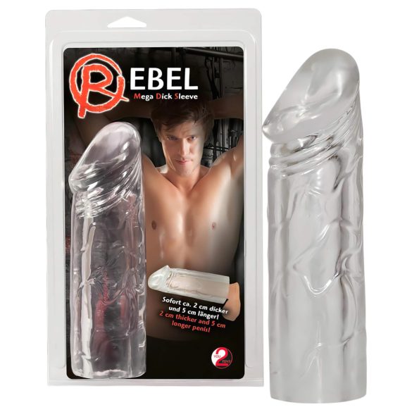 Rebel - prodlužovací a zahušťovací návlek na penis