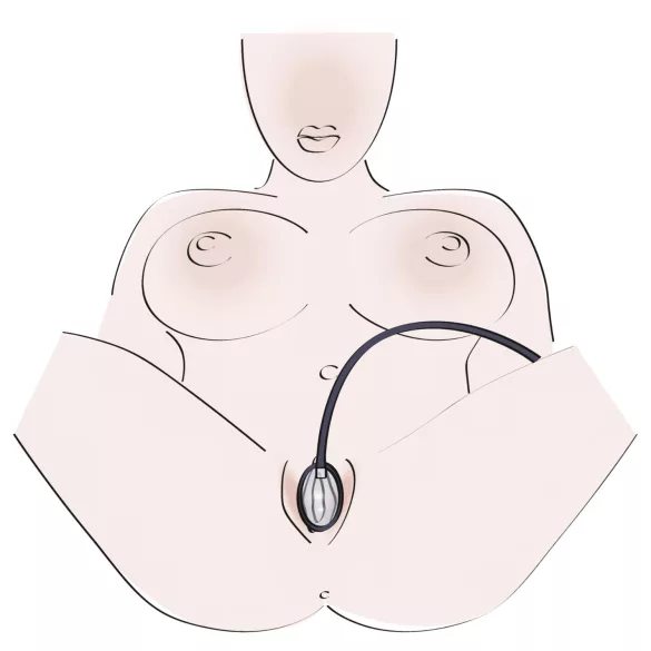 Bad Kitty - vakuová pumpa na vagínu - černá