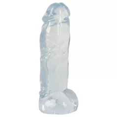 Crystal Clear Big Dong - gelové obří dildo (21,5 cm)