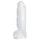 Křišťálově čistý - velké dildo - průhledný