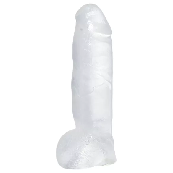 Křišťálově čistý - velké dildo - průhledný