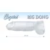 Křišťálově čistý - velké dildo - průhledný