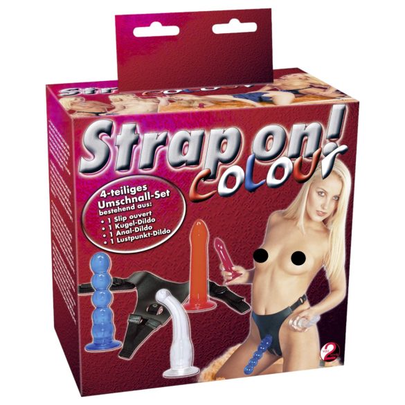 You2Toys - Nasazovací dildo set! - barevné