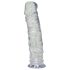 Křišťálově čistý střední dildo