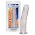 Křišťálově čistý střední dildo