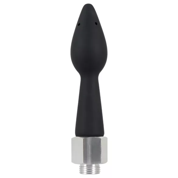 You2Toys - anální sprchová hlavice - silikonová kuželová - černá