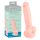 Lékařský silikonový dildo (18cm) - přírodní