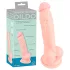You2Toys - Medical - lékařský silikonový dildo - přírodní (18 cm)