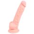 Lékařský silikonový dildo (18cm) - přírodní