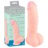 Lékařský silikonový dildo (20 cm) - přirozený