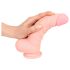 Lékařský silikonový dildo (20 cm) - přirozený