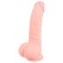 Lékařský silikonový dildo (20 cm) - přirozený