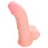 Lékařský silikonový dildo (20 cm) - přirozený