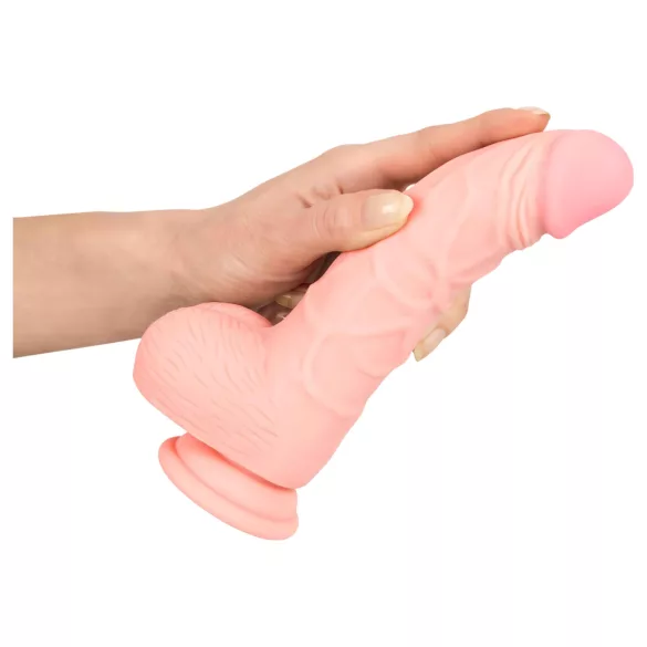 Medical - dildo z lékařského silikonu 20 cm - tělová barva
