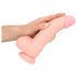 Lékařský silikonový dildo (20 cm) - přirozený