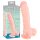 Lékařský silikonový dildo (24 cm) - přírodní