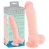 Lékařský silikonový dildo (24 cm) - přírodní