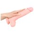 Lékařský silikonový dildo (24 cm) - přírodní