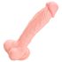 Lékařský silikonový dildo (24 cm) - přírodní
