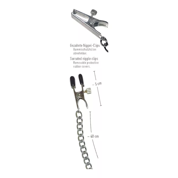 Nastavitelný klip s řetízkem