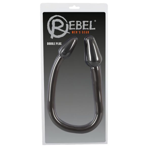 Rebel Dvojitý Kolík - dvojitý kužel anální dildo (černá)