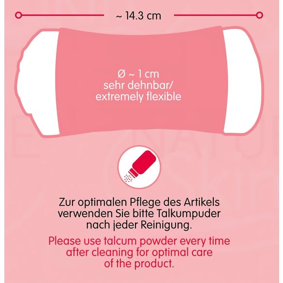 Nature Skin - vagína a zadeček masturbátor (natural-černý)