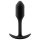 b-vibe Snug Plug 1 - anální kolík s vnitřní váhou (55g) - černý