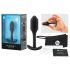 b-vibe Snug Plug 1 - anální kolík s vnitřní váhou (55g) - černý