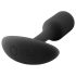 b-vibe Snug Plug 1 - anální kolík s vnitřní váhou (55g) - černý