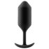 b-vibe Snug Plug 3 - dvojitý anální kolík (180g) - černý