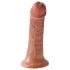 King Cock 6 dildo (15 cm) - hnědá