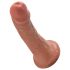 King Cock 6 dildo (15 cm) - hnědá