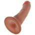 King Cock 6 dildo (15 cm) - hnědá