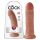 King Cock 8 dildo (20 cm) - tmavý přírodní