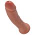 King Cock 8 dildo (20 cm) - tmavý přírodní
