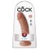 King Cock 8 dildo (20 cm) - tmavý přírodní