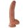 King Cock 9 varlatový dildo (23 cm) - hnědá