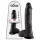 King Cock - realistický dildo s varlaty - 25 cm - černý