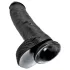 King Cock - realistický dildo s varlaty - 25 cm - černý