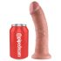 King Cock 8 dildo (20 cm) - přírodní
