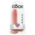 King Cock - realistické dildo s varlaty - 20 cm - tělová barva