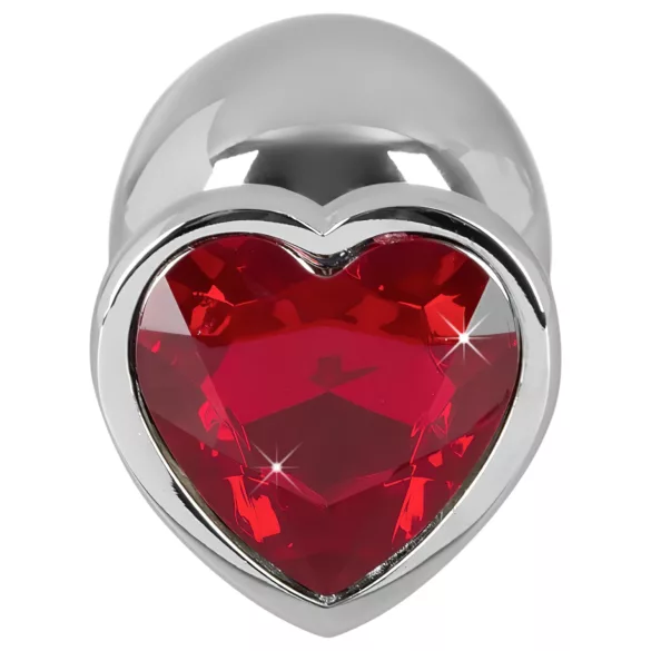 You2Toys - Diamond - 85g hliníkový anální kolík (stříbrno‑červený)