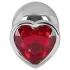You2Toys - Diamond - 85g hliníkový anální kolík (stříbrno‑červený)