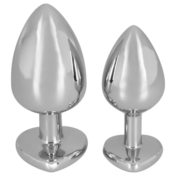 You2Toys - Diamond - 85g hliníkový anální kolík (stříbrno‑červený)