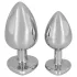 You2Toys - Diamond - 85g hliníkový anální kolík (stříbrno‑červený)