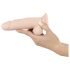 Nature Skin - přilnavý realistický dildo - přírodní (malý)