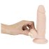 Nature Skin - přilnavý realistický dildo - přírodní (malý)