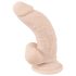 Nature Skin - přilnavý realistický dildo - přírodní (malý)